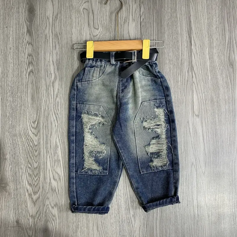Quần baggy jean cho bé có sz từ 8-28kg( mua 3 bo  kèm 1 kính - 5 bộ kèm đồng hồ) [Shop Linh kids 88) 3