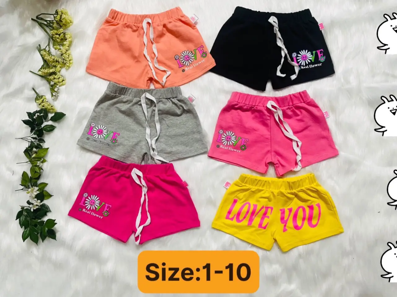 [ MỚI ] Quần thun đùi bé gái xinh xắn thun cotton ( hình ngẫu nhiên )