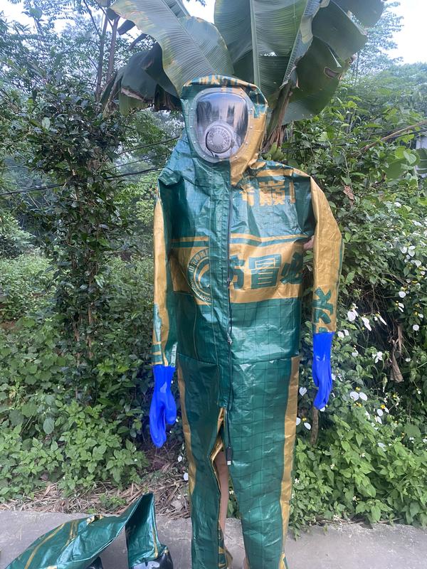  Quần áo bắt ong rừng vải bạt Trung Quốc siêu dày  mẫu mới có mặt nạ  