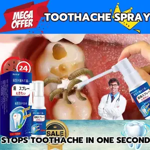 Obat sakit gigi Obat sakit gigi berlubang Obat sakit gigi semprot 20ml Semprotan Pereda Nyeri Sakit Gigi Pereda Sakit Gigi Pereda Nyeri Cepat Perawatan Mulut Pereda Cacing Gigi Gigi Berlubang Sakit Gusi Alergi