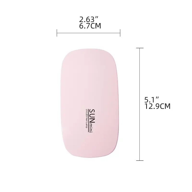 Portable Mini UV LED Nail Lamp, USB Rechargeable Foldable Nail Dryer Lamp, Professional Nail Art Tool for Home & Nail Salon Use 1