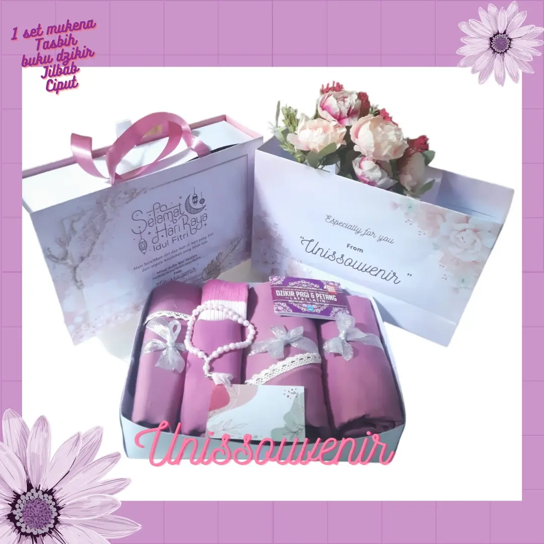 hampers mukena/alat sholat/perlengkapan sholat Muslim