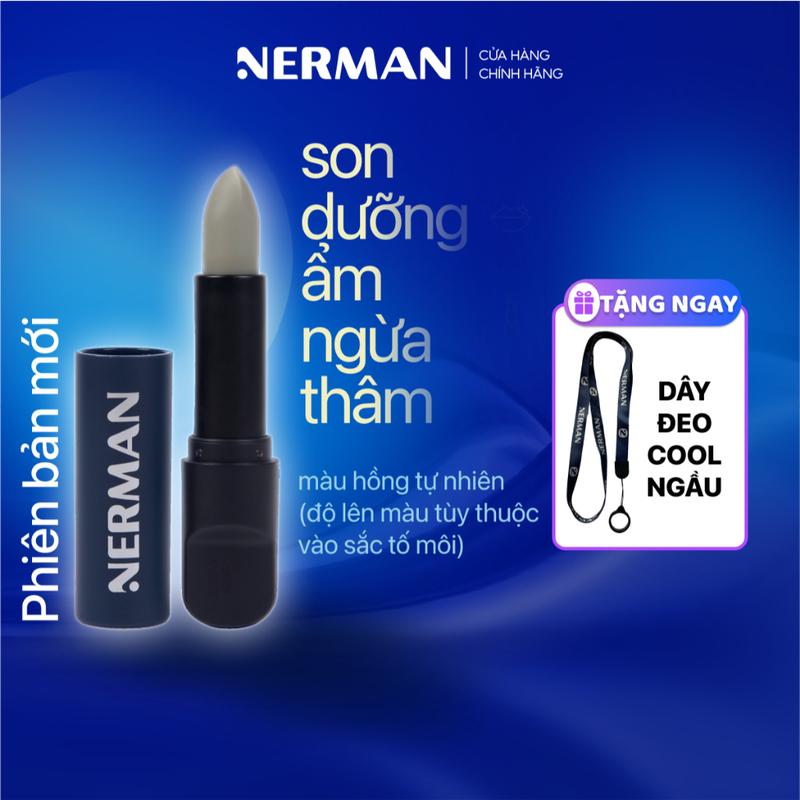 Son dưỡng cho nam Nerman dưỡng ẩm môi,nứt nẻ,không bết dính,hỗ trợ mờ thâm Men in Black 4g Skincare Massage Tẩy Trang Cacao 4