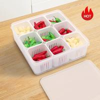 Gambar Wadah makanan bumbu dapur dengan lapisan terpisah 4-6-9 kotak penyimpanan - 6 Sekat dari 55K Mall Kab. Tangerang 1 Tokopedia