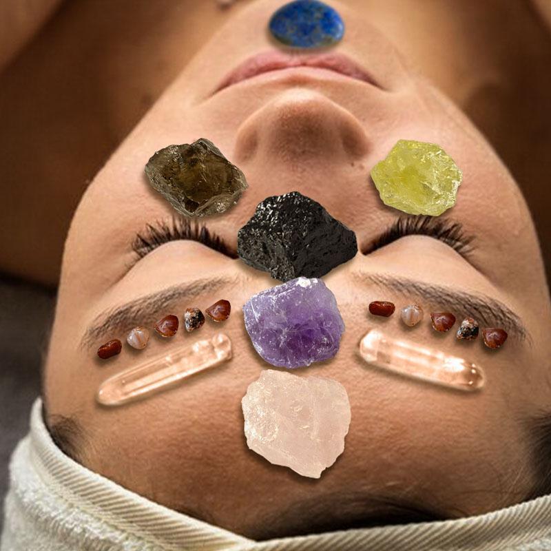 Product Introduction of Artificial Crystal Meditation Healing Set, 1 Box Crystal Stone Gift Box, Meditation Healing Stone Set, Party Gift for Friend & Family, Home Decor 4