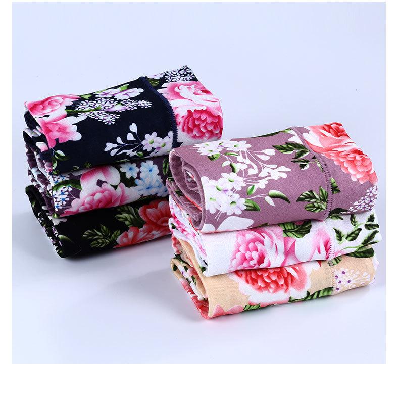 Product Introduction of Women's High Waist Underwear Milk Silk Fabric Soft and Comfortable Close-Fitting Rose Sexy Briefs Hot Sale Panty Womenswear Lady Innerwear 17