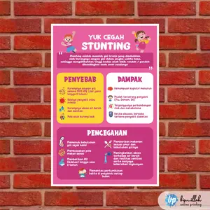 Poster Kesehatan  Penyebab dan Dampak Stunting Anak