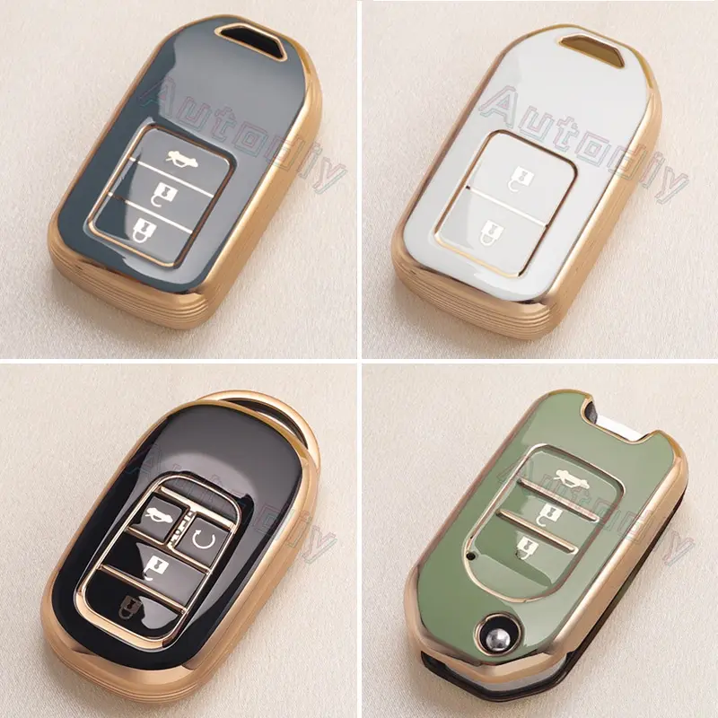 *Multiple Models*  TPU Car Key Case Car Key Holder for Honda Civic City Jazz XRV HRV 2022 CRV Accord Civic FE 2022 HR-V CR-V 2014-2024