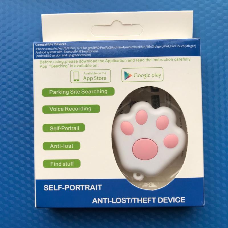 Product Introduction of (5 Batteries for Free)Intelligent 5.0 Bluetooth Dog Claw Anti Loss Device Bidirectional Alarm Keychain Pendant Bidirectional Object Searching and Positioning Tracker,tracking chip,chip tracking device,gps tracker,gps mini tracker Button Net 14