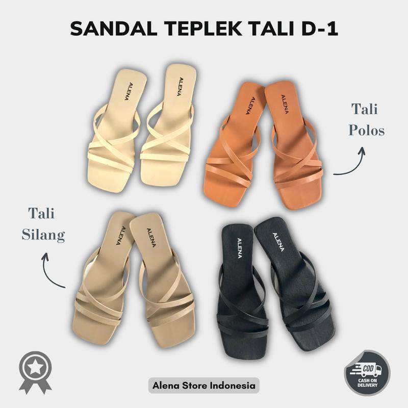 Product Introduction of Sandal Wanita Teplek Tali Silang Flat Polos Tanpa Hak D-1 2