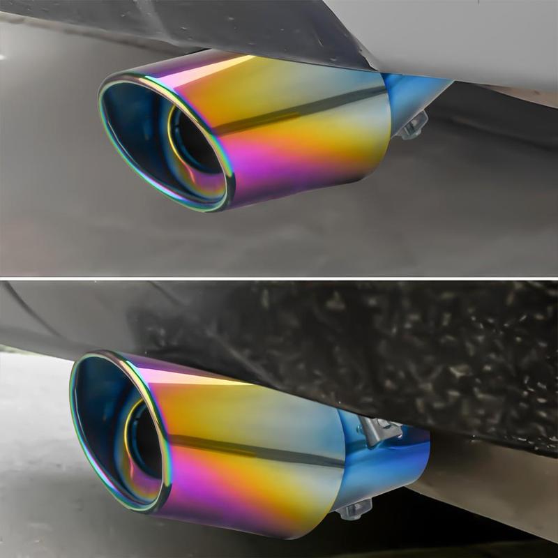 Product Introduction of 【In Store】 Universal Car Exhaust Muffler Tip Round Stainless Steel Chrome Tail Muffler Exhaust D-122 21