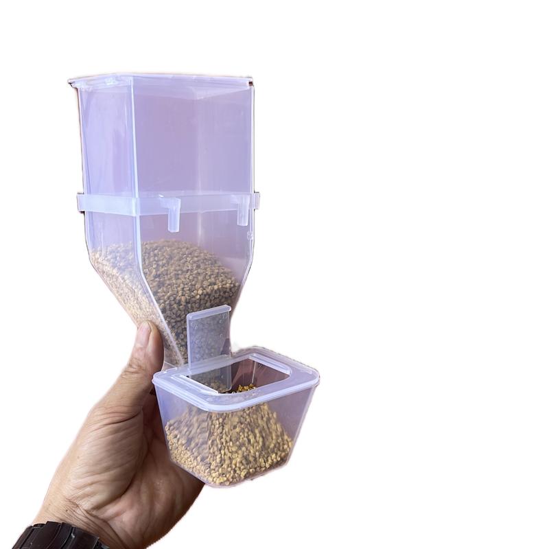 Hộp máng ăn tự động cho chim cảnh . Chứa 500gr thức ăn hutmat 7mau lồng chim cám chim