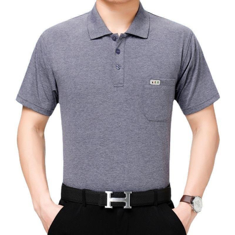 Product Introduction of Áo Thun Nam ngắn Tay Mùa Hè, Trang Phục Cho Bố, Có Túi Thật, Ve Áo, Dáng Rộng Vừa Vặn, Áo Polo Nam Trung Người Già Và Cao Tuổi, Tay Lửng Có Sẵn, Được 4485 Người Vinh Danh 11