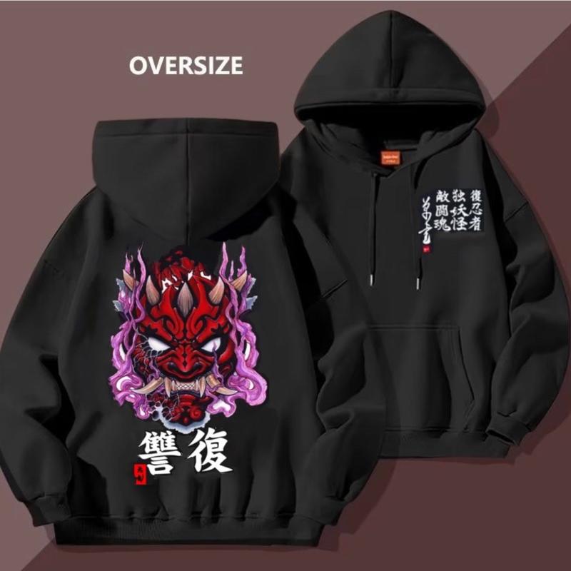 ÁO HOODIE UNISEX NAM NỮ MẶT QUỶ TÍM CÓ BIGSIZE TỪ 35kg đến hơn 100kg CHẤT NỈ DÀY MỊN CAO CẤP- ÁO KHOÁC CHUI TAY DÀI FORM RỘNG OVERSIZE Menswear