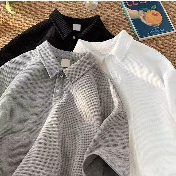 Product Introduction of T-shirt men's short sleeve summer 2024 new solid color loose-fitting large size casual half sleeve T-shirt tops clothes 16