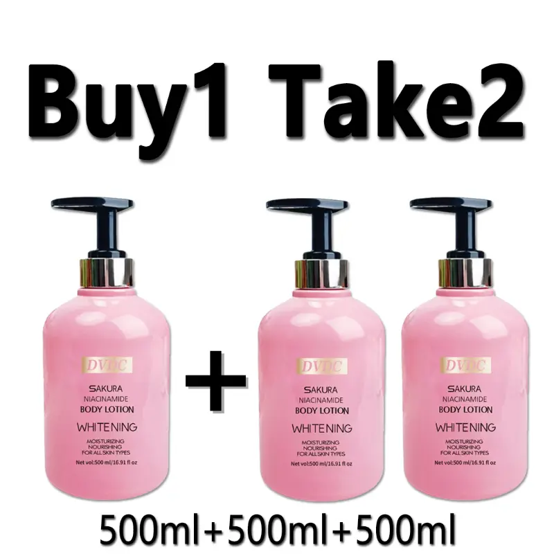 【Buy 1 Take 2】 Shawill Sakura Niacinamide Body Lotion 500ml Brightening Skin Care Moisturizing Nourishing Dry Skin