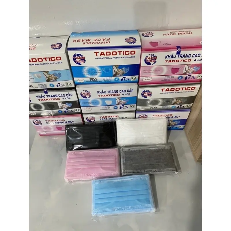THÙNG 5H tặng 1 HỘP ( 50 cái/ hộp ) Khẩu Trang Y Tế 4 Lớp Dày Đẹp Cao cấp 5