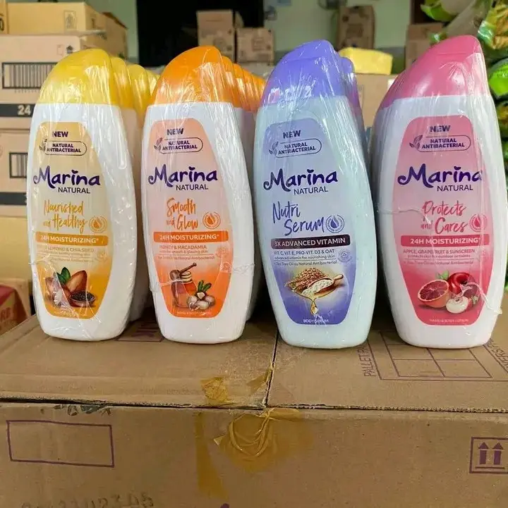 HANDBODY MARINA NATURAL UV 185/190 ML PAKET USAHA 5 PCS/ PAKET USAHA MARINA