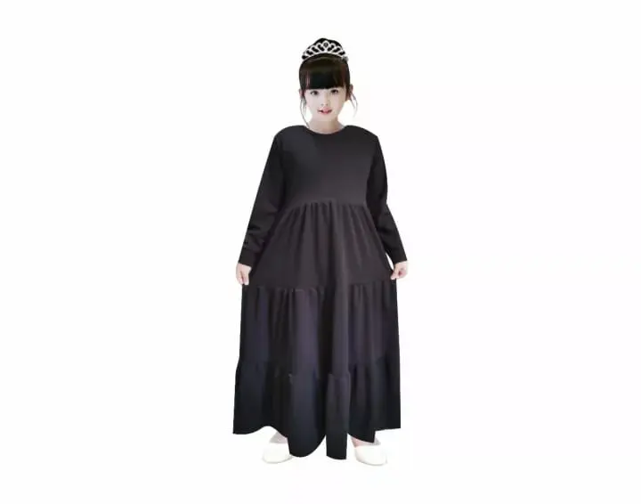 Gamis rayon Anak-  usia 7-13 tahun rayon premium Anak Baju Muslim Dress Remaja tanggung Syari Variasi gamis  rayon 1