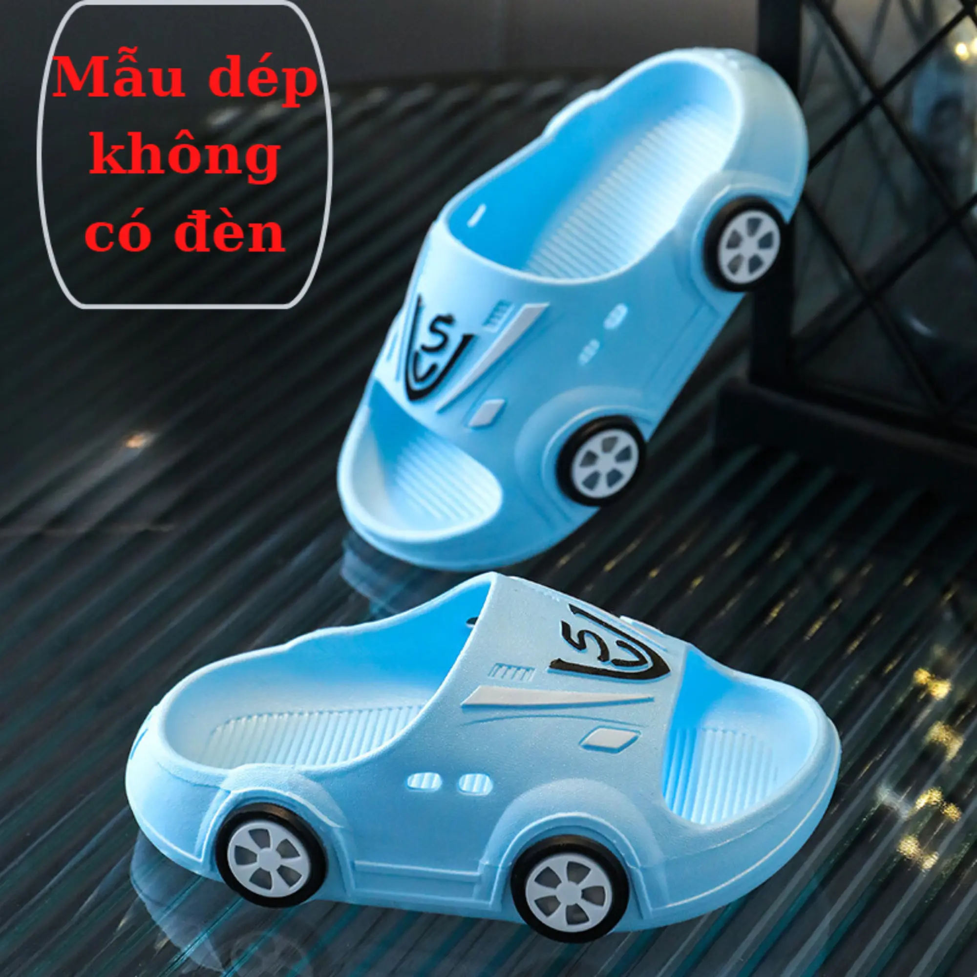 Dép lê ô tô cho bé trai bé gái đáng yêu với thiết kế đế mềm chống trơn trượt tạo cảm giác an toàn cho bé HD102 Voi