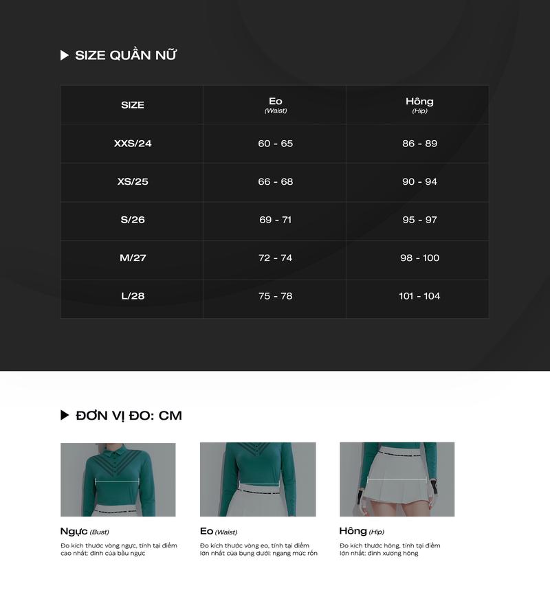 Product Introduction of Chân váy dáng xòe MIPA thiết kế in tràn viền hiện đại thời trang Golf Nữ thoáng khí thoải mái Finn Skirt 11
