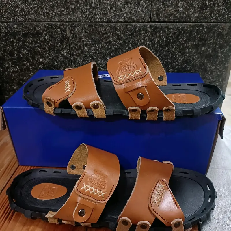 SANDAL KULIT PRIA OBARA.021 - KULIT SAPI ASLI 100% ( PRODUKSI SENDIRI ) 6