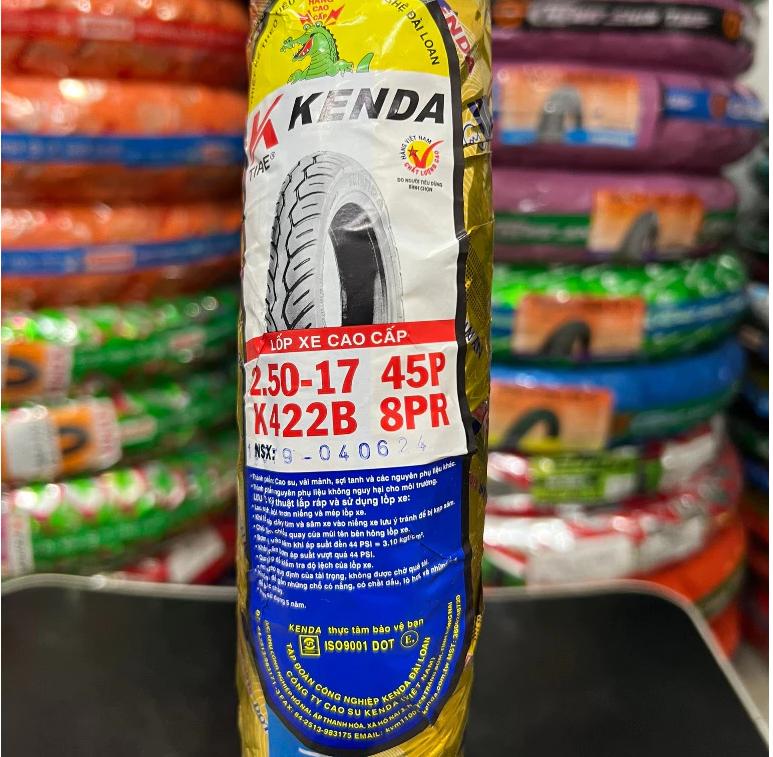 52. Lốp vỏ KENDA dùng ruột 2.25-17 & 2.5-17 & 2.75-17 gai K208, K201, K422, K252 dành cho xe Wave A-RSX, Dream, Future, Sonic 150, Raider, Satria, Sirius, Jupiter, YaZ, Axelo. 4