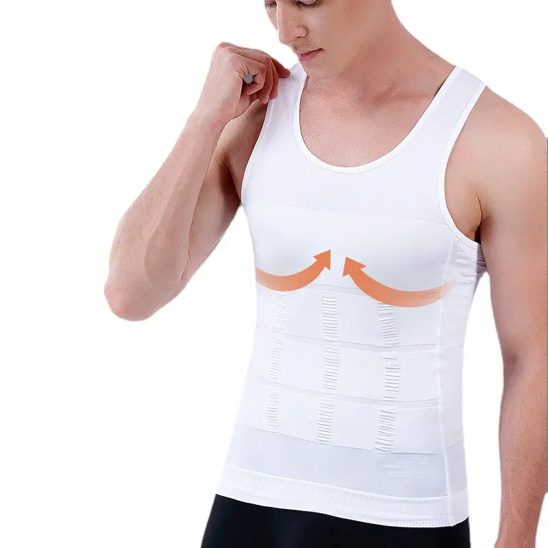 Áo nịt bụng nam Gile Singlet Cho Áo định hình Áo ép cơ thể nam 2
