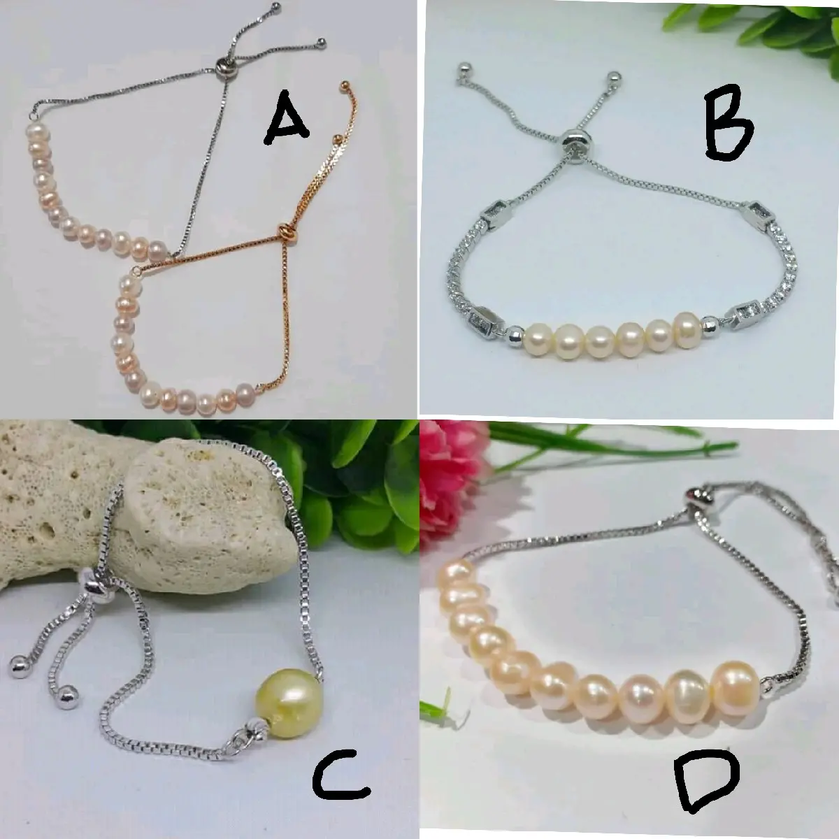 gelang mutiara asli original