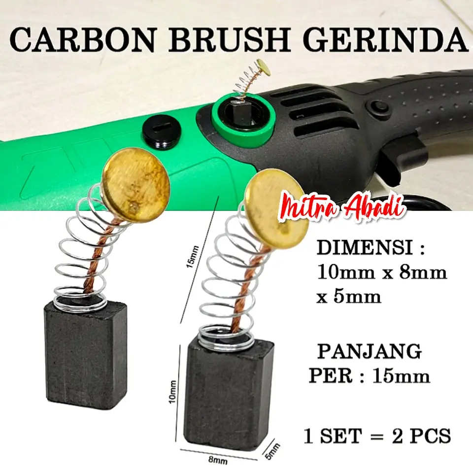Carbon Brush Gerinda Tangan Spul Arang