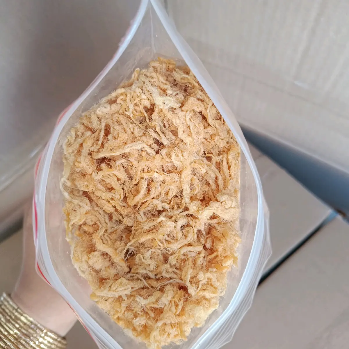 chà bông xù 2 túi  đủ 1kg  hàng không bột