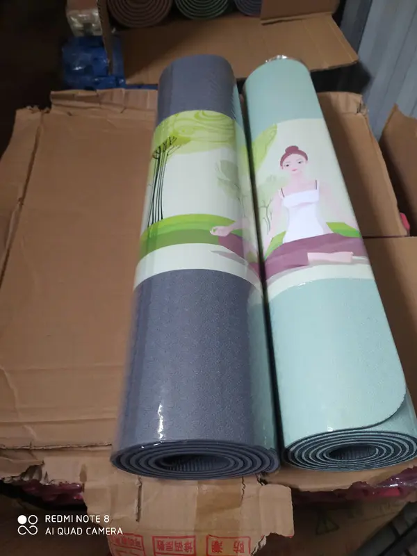 Thảm Yoga  2 mặt, đúc liền 2 lớp kt 180cm x 60cm dày 0.6cm 5