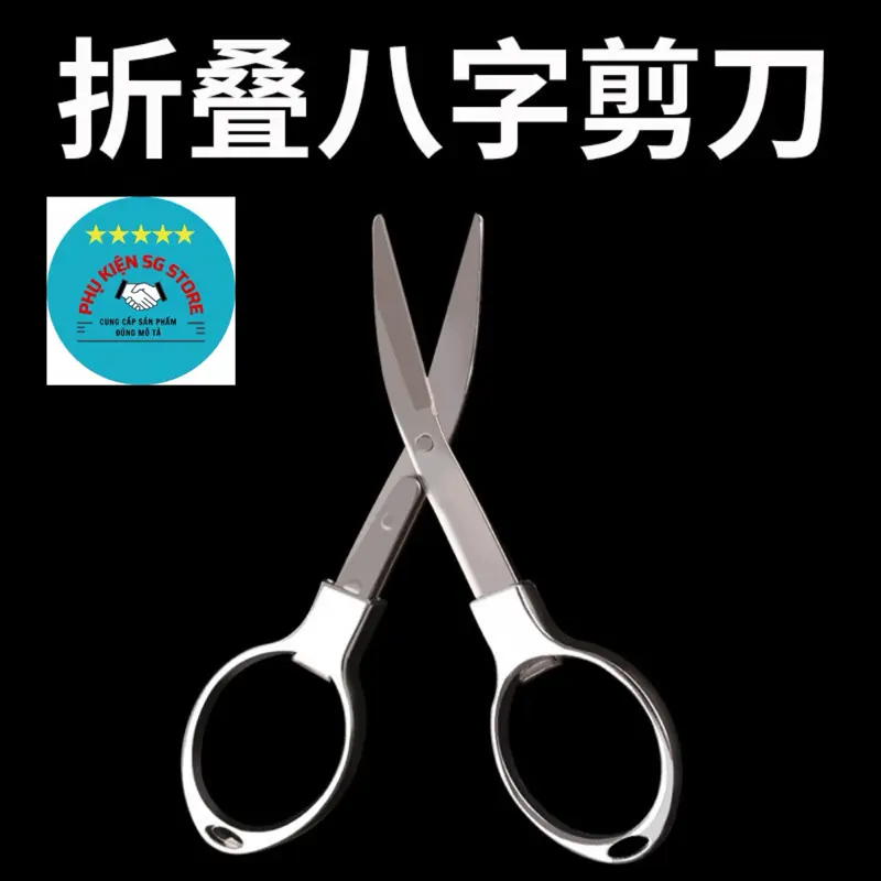 Kéo Cắt Mini Xếp Gấp Gọn Đa Năng, Kéo Hợp Kim Inox Thép Không Rỉ