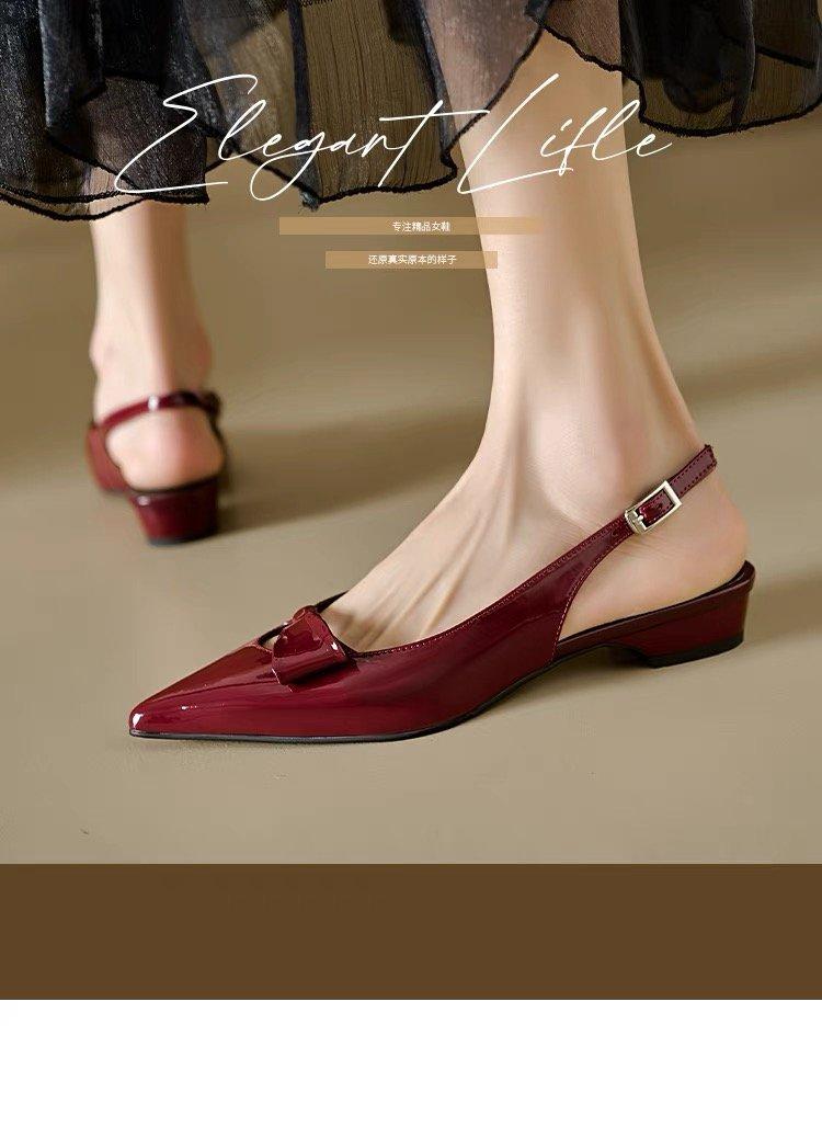 Product Introduction of Pointy heels for women Rubber buckle 13