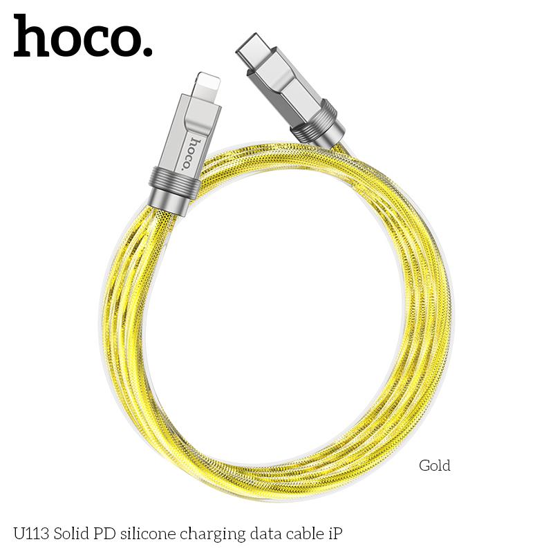 Product Introduction of Cáp Sạc Nhanh Hoco U113 Chân Type-C To Lightning Sạc Nhanh 20W Cho iPhone 8/X/Xs/Xsmax/11/12/13/14 Series, Cáp Bọc Silicon Bền Bỉ, Đầu Cắm Kim Loại Chắc Chắn, Bảo Hành 12 Tháng  Phụ Kiện Silicone 10