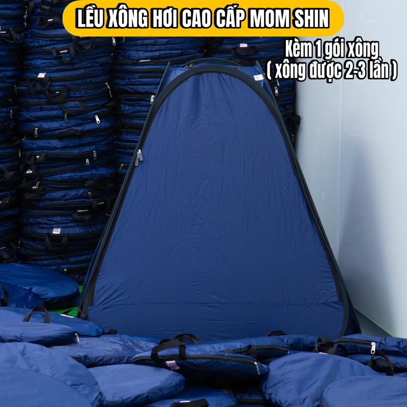 (TẶNG 1 GÓI XÔNG) MOM SHIN | Lều Xông Hơi Chui Đầu | Loại 1 Chất Liệu Cao Cấp, Vải Dày Giữ Hơi Tốt, Độ Bền Cao, Khóa Kéo 2 Mặt, Phụ Kiện Xông Hơi Tại Nhà, Shop Mẹ Shin Min Gin, Vũ Phương Thảo