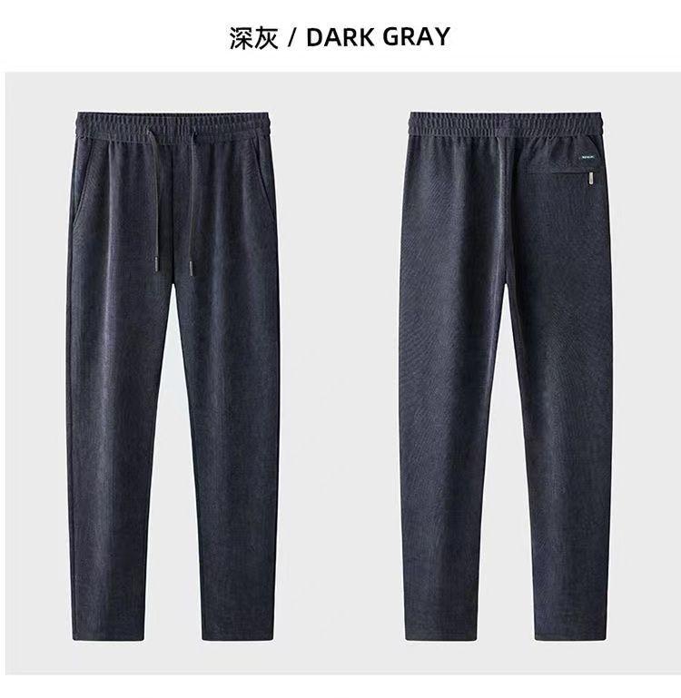 Product Introduction of Quần Dài Nhung Dày Lót Lông Cừu, Dành Cho Nam Giới, Quần Ống Đứng Thường Ngày Dáng Rộng Rãi, Quần Dài, Thích Hợp Cho Mùa Thu Và Mùa Đông, Phong Cách Bố Giữa 17