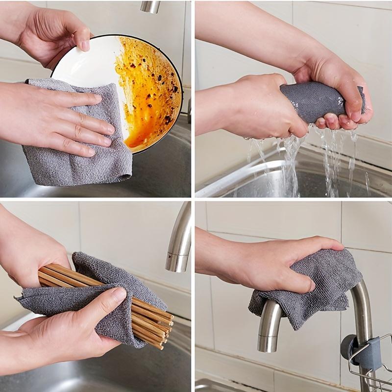 Product Introduction of Reusable Dishcloth, 20pcs/roll Multipurpose Absorbent Cleaning Cloth, Kitchen Cleaning Tool for Dish, Cup, Pot, Home Care Supplies 5