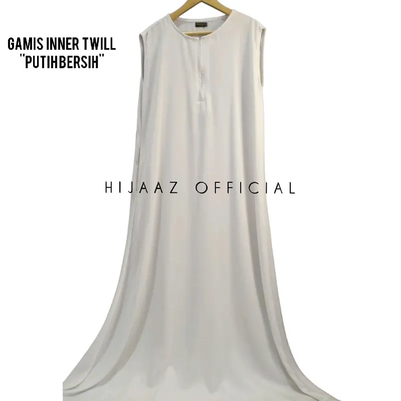 Inner gamis tanpa lengan rayon twill super adem Panjang 2