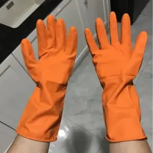 XPTOOL Sarung Tangan Karet Latex Orange Kuning Size M L Sarung Tangan Cuci Piring / Hand Glove / Household Gloves Besar Kecil