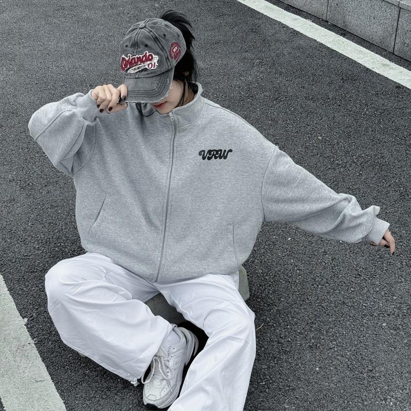 Áo Khoác Zip Form Boxy Viralwear Unisex Nỉ 2 Da Mặc Được 4 Mùa