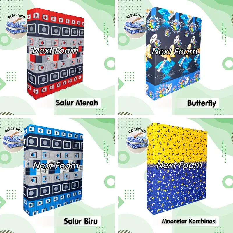 Sarung Kasur Busa Resleting Tebal 40 cm / Cover Kasur Busa Inoac / Sprei Resleting 3