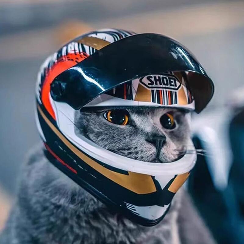 Topi Keledar Kucing, Topi Motosikal Mini, Reka Bentuk Sejuk, Sesuai ...