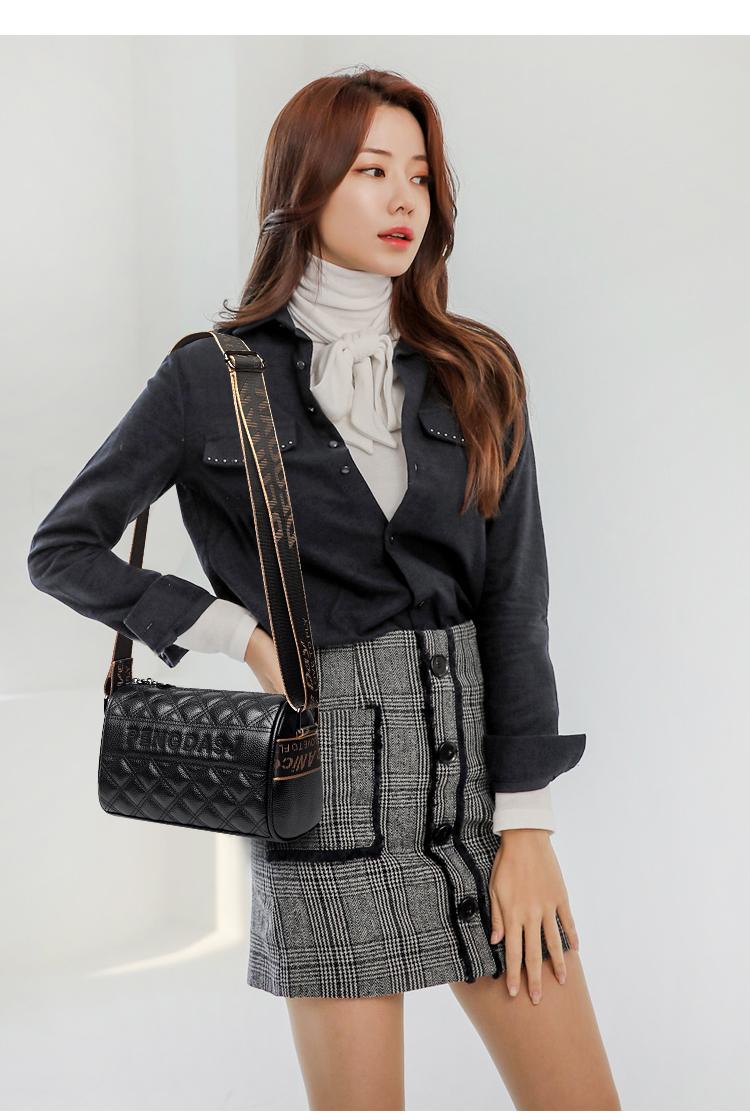 Product Introduction of Ramadan Gift Fashion Girls Texture Embroidery Thread Small Bag Large Capacity Wear-Resistant Broadband Cylinder Small Bag 17
