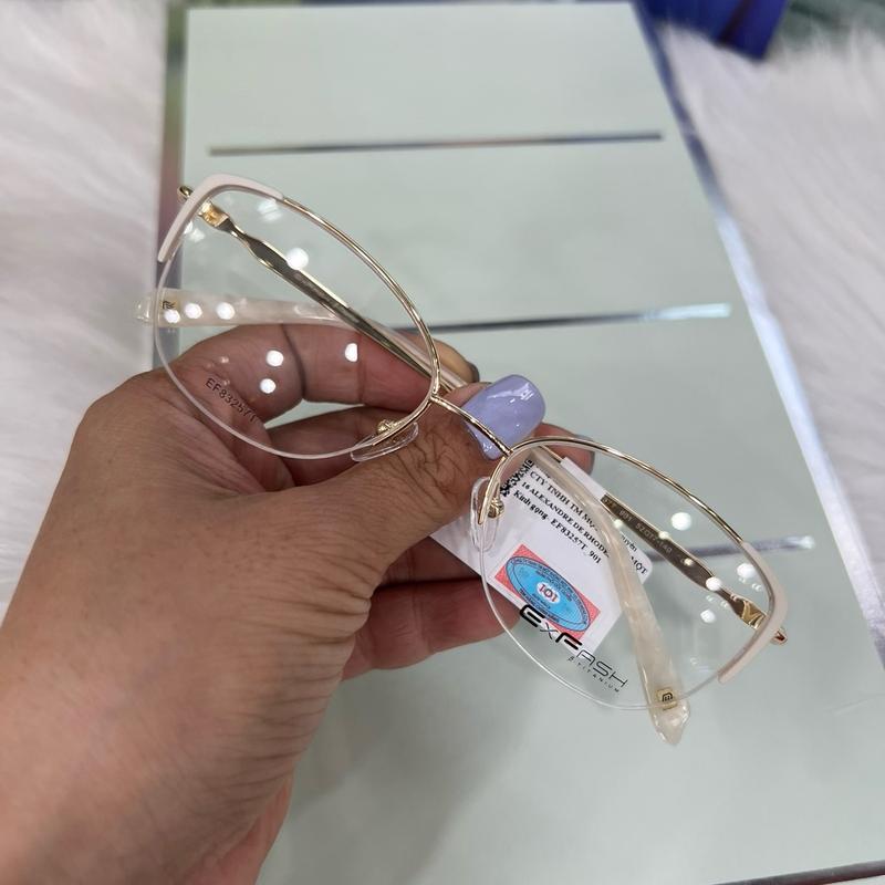 Gọng Kính Titan ExFash nửa viền Sang Đẹp titan cao cấp kinh  docsach  Women gong