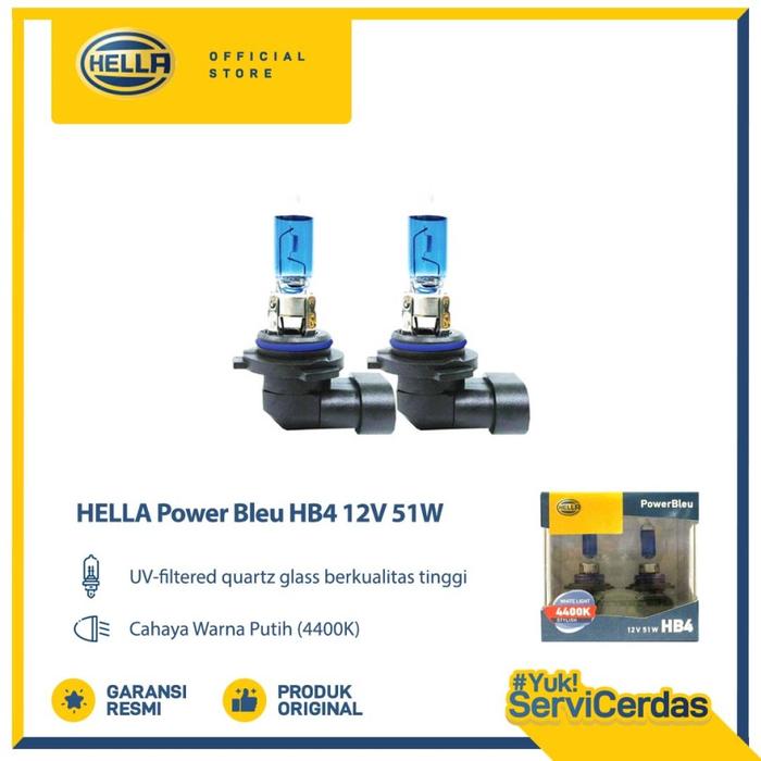 Gambar HELLA Bohlam Mobil HB4 12V 51W 4400K Power Bleu - Bohlam Mobil / Lampu Mobil . dari Hella Indonesia Official Store Kota Administrasi Jakarta Pusat Tokopedia