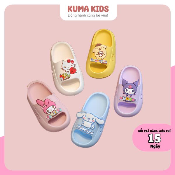 [SALE LẺ SIZE-KHÔNG ĐỔI TRẢ] Dép cho bé gái bé trai bánh mì Kuma Kids, dép đi trong nhà phù hợp trẻ em từ 2,5 tuổi đến 12 tuổi đế mềm BN30