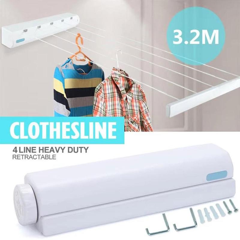 Product Introduction of Automatic Retractable Clothesline Spring Automatic Telescopic Clothesline With Four Or Five K9W4 19
