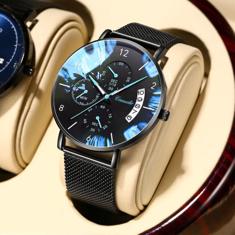  Đồng Đồng Hồ Cơ Tự Động Siêu Mỏng Dành Cho Nam Giới Phong Cách Hàn Quốc Thích Hợp Cho Sinh Viên Đồng Đồng Hồ Thạch Anh Lịch Dạ Quang Không Thấm Nước Thời Trang Quốc Tế Thương Xuyên Biên Giới Watch Đeo Tay con  quay đồng  hồ 