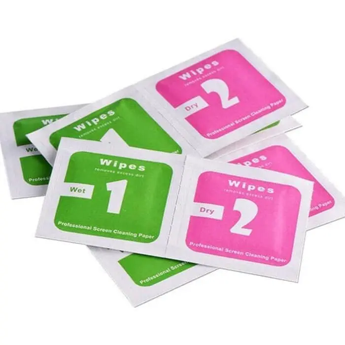 Tisu Pembersih layar HP / Tisu alkohol Tempered Glass anti gores layar handphone Camera